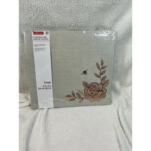 Craftsmart Scrapbook Album 30 Pages 12 x 12 inches ROSE and BUMBLE BEE